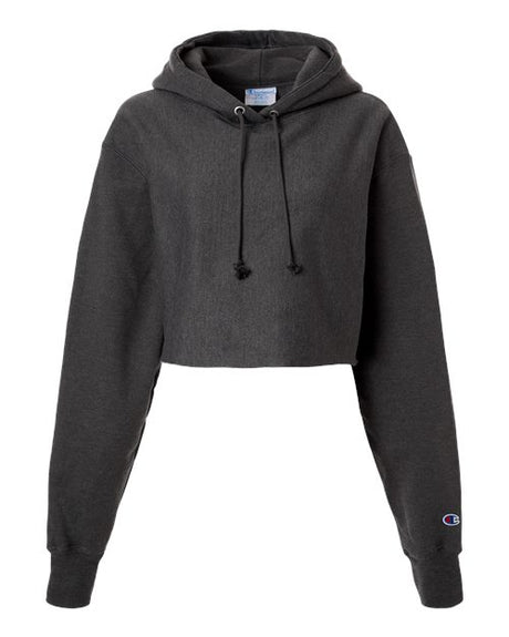 Champion Women's Reverse Weave Hooded Cropped Sweatshirt