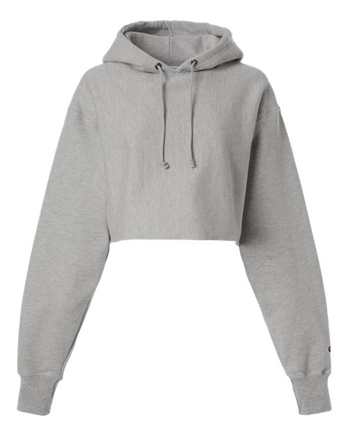 Champion Women's Reverse Weave Hooded Cropped Sweatshirt