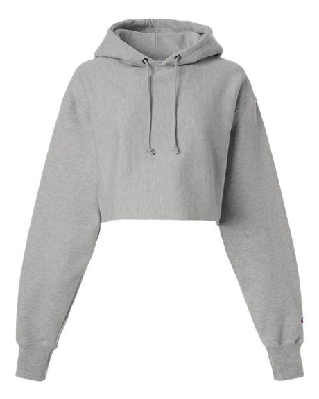 Champion Women's Reverse Weave Hooded Cropped Sweatshirt