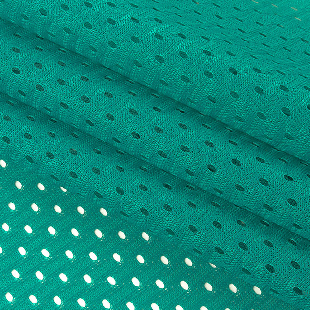 Polyester Athletic Mesh - Teal Blue - Heracles Collection