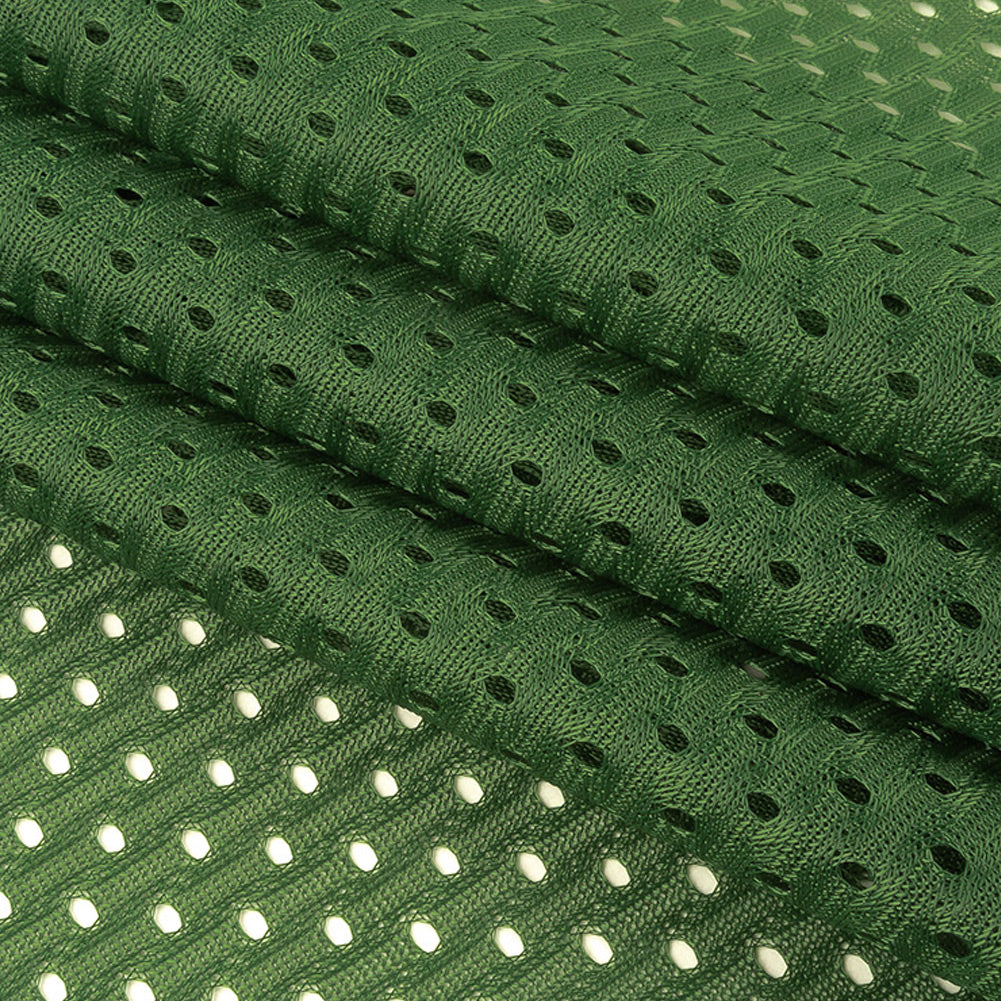 Polyester Athletic Mesh - Hunter Green - Heracles Collection