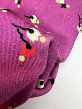 Cotton Twill Printed Purple