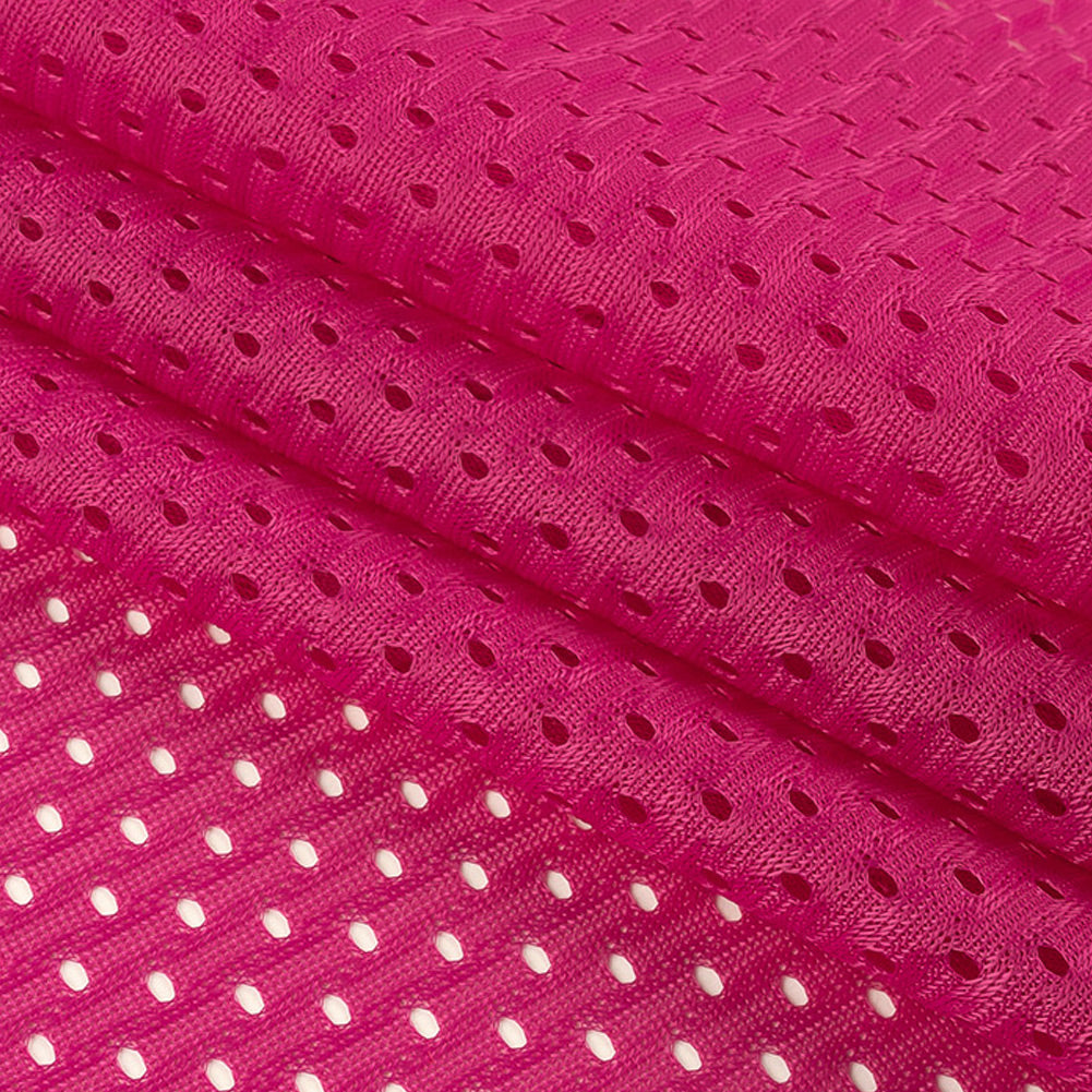 Polyester Athletic Mesh - Fuchsia - Heracles Collection