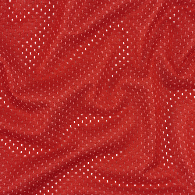 Polyester Athletic Mesh - Haute Red - Heracles Collection