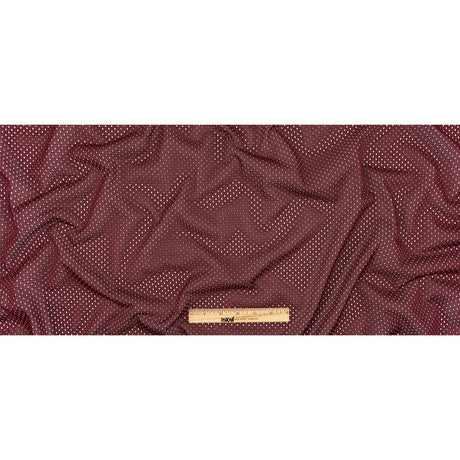 Polyester Athletic Mesh - Cabernet - Heracles Collection