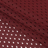 Polyester Athletic Mesh - Cabernet - Heracles Collection