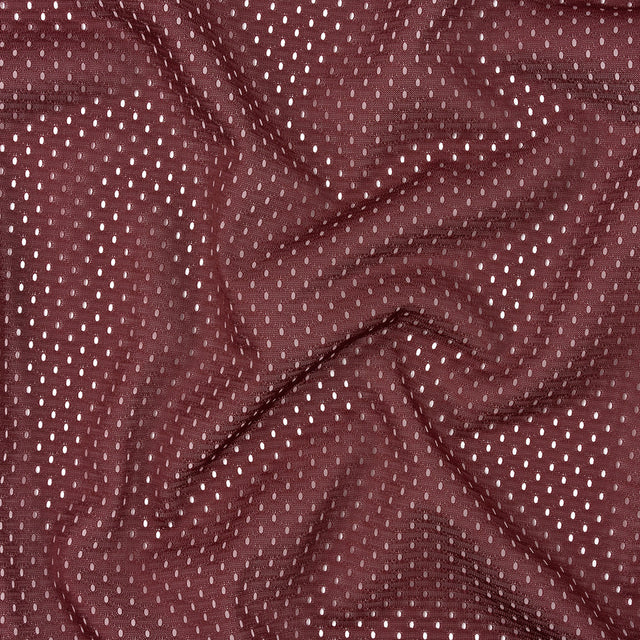 Polyester Athletic Mesh - Cabernet - Heracles Collection