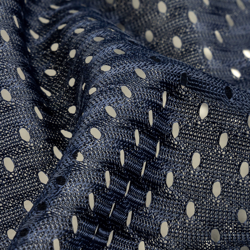 Polyester Athletic Mesh - Navy - Heracles Collection
