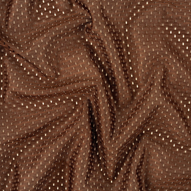 Polyester Athletic Mesh - Brown - Heracles Collection
