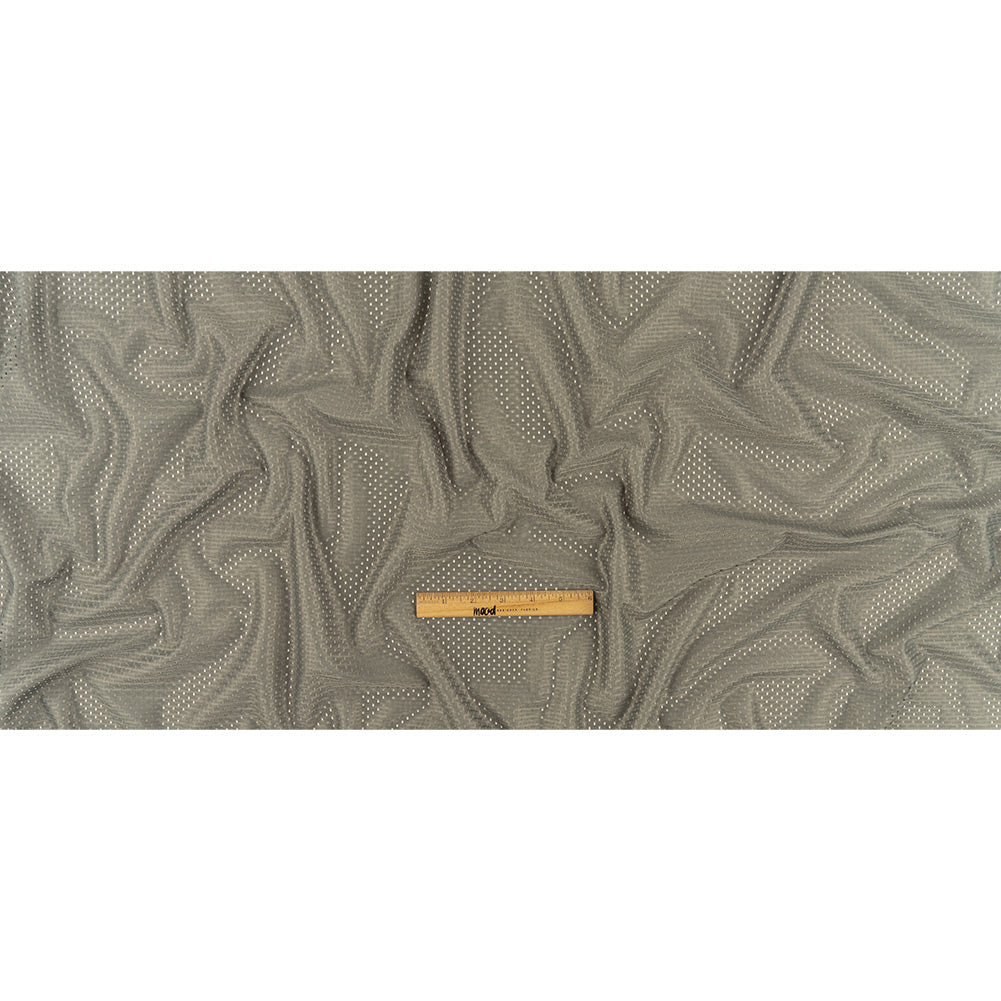 Polyester Athletic Mesh - Charcoal - Heracles Collection