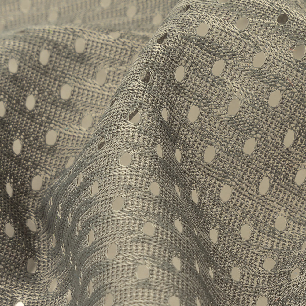 Polyester Athletic Mesh - Charcoal - Heracles Collection