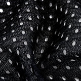 Polyester Athletic Mesh - Black - Heracles Collection