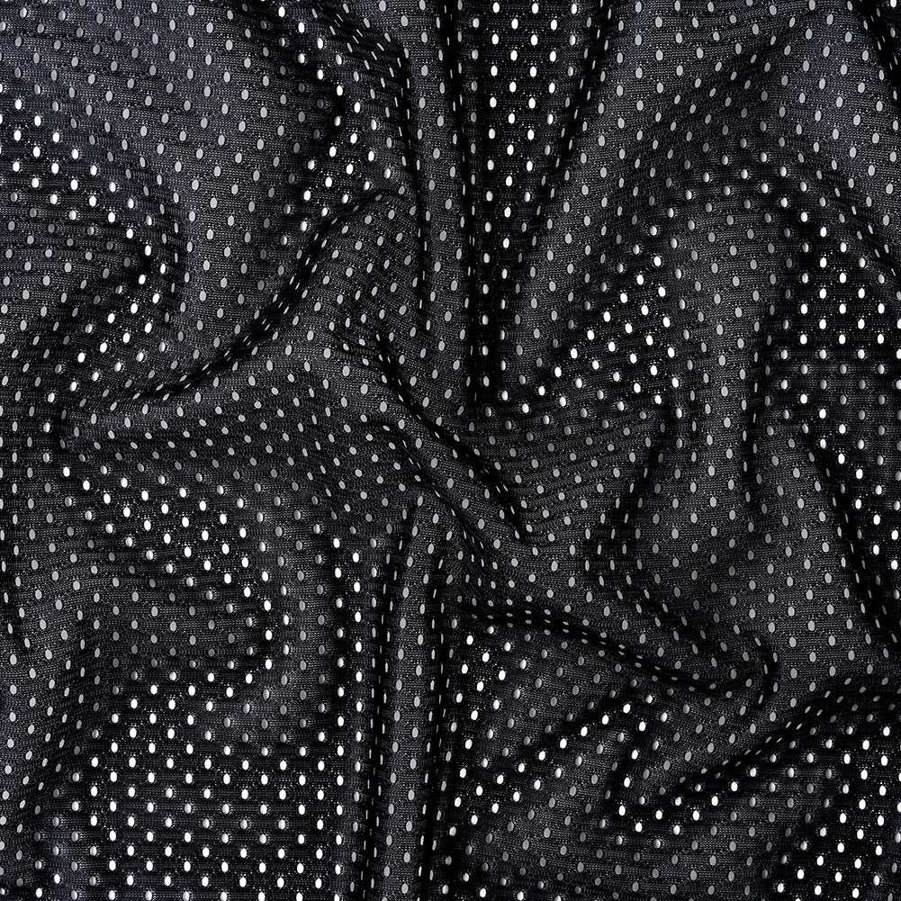 Polyester Athletic Mesh - Black - Heracles Collection
