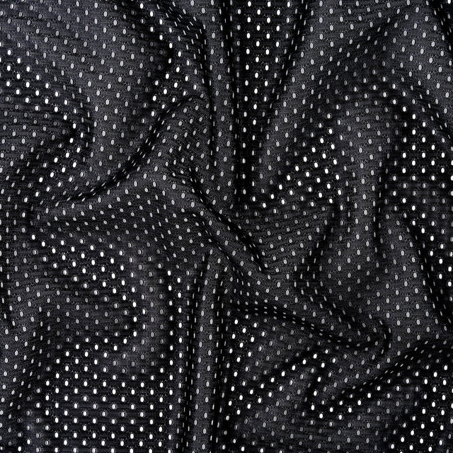Polyester Athletic Mesh - Black - Heracles Collection