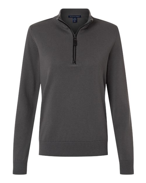 Devon & Jones Women's New Classics Quarter-Zip Sweater