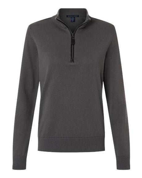 Devon & Jones Women's New Classics Quarter-Zip Sweater