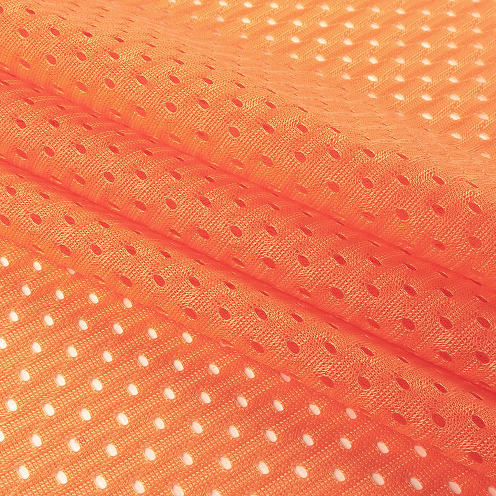 Polyester Athletic Mesh - Peach - Heracles Collection