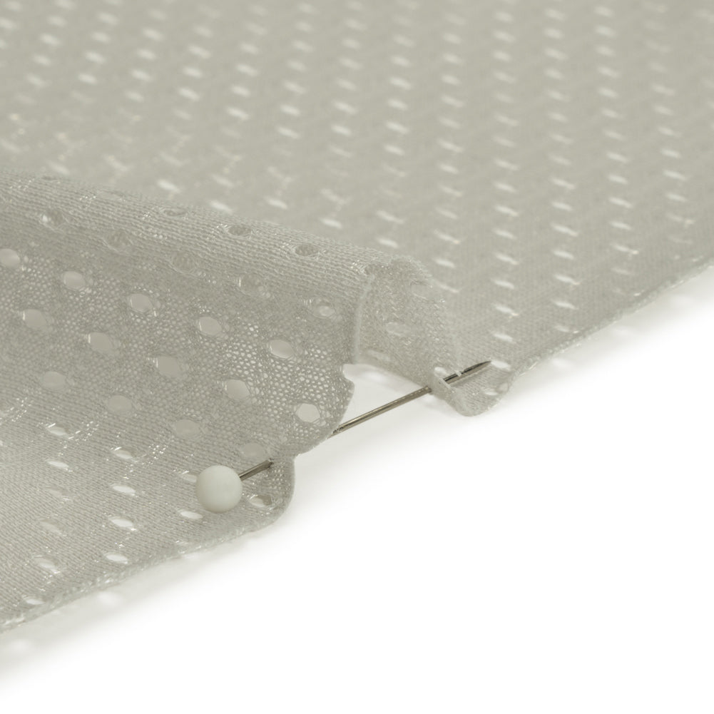 Polyester Athletic Mesh - Silver - Heracles Collection