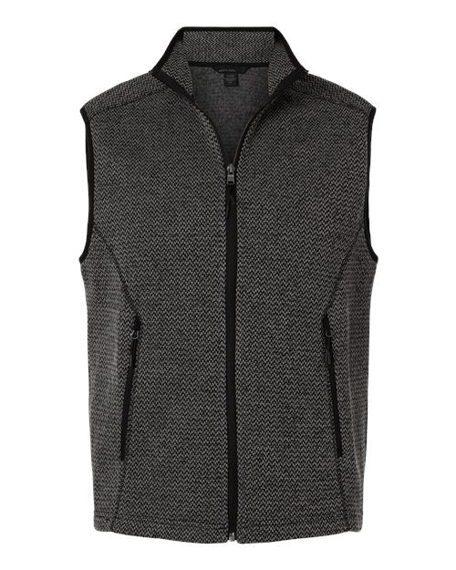 North End Men's Jasper Jacquard Fleece Vest