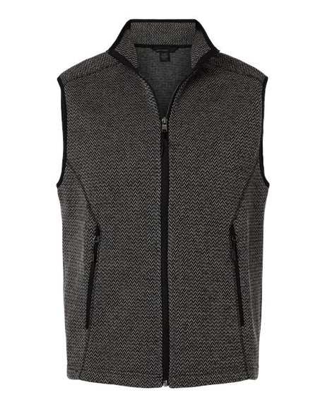 North End Men's Jasper Jacquard Fleece Vest