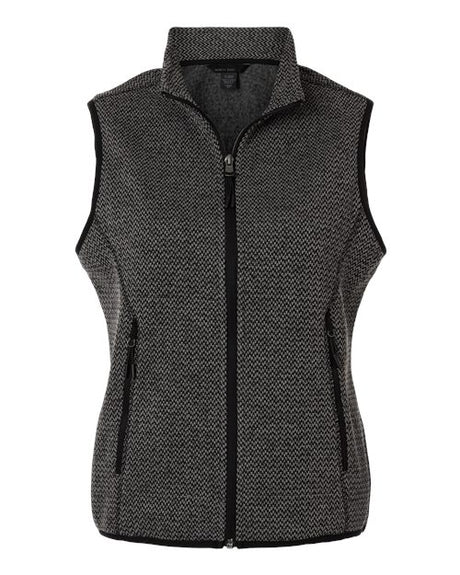 North End Women's Jasper Jacquard Fleece Vest