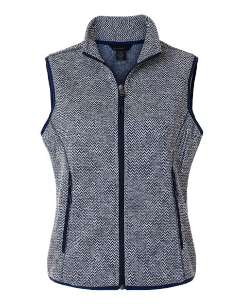 North End Women's Jasper Jacquard Fleece Vest