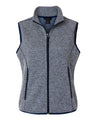 North End Women's Jasper Jacquard Fleece Vest