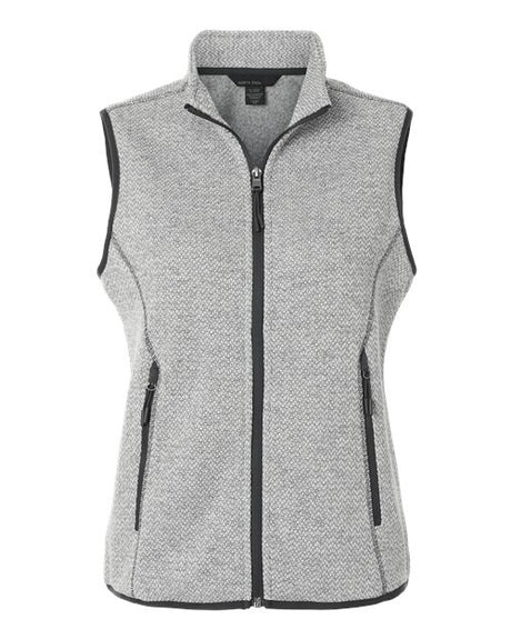 North End Women's Jasper Jacquard Fleece Vest