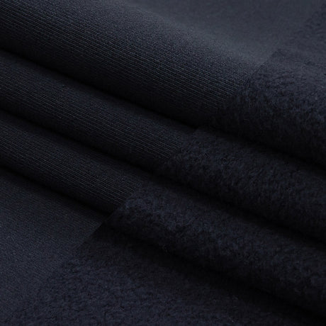 Cotton Fleece Backed Jersey - Navy - Leida Collection