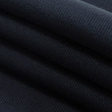 Cotton Tubular 2x2 Rib Knit - Navy - Adile Collection