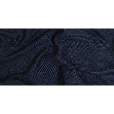 Cotton Tubular 2x2 Rib Knit - Navy - Adile Collection