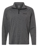 HUK Men's Airweight Heather Quarter-Zip Pullover