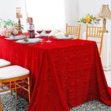 Rectangular Velvet Tablecloth 90x132 Red