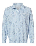 HUK Men's Airweight KC Printed Quarter-Zip Pullover