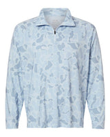 HUK Men's Airweight KC Printed Quarter-Zip Pullover