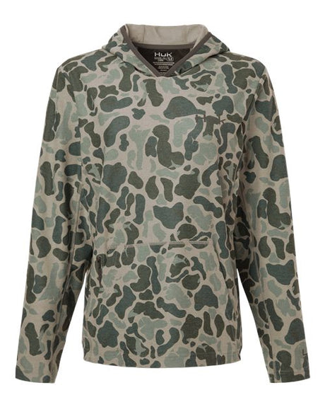 HUK Women's Coldfront+ KC Print Hooded Sweatshirt