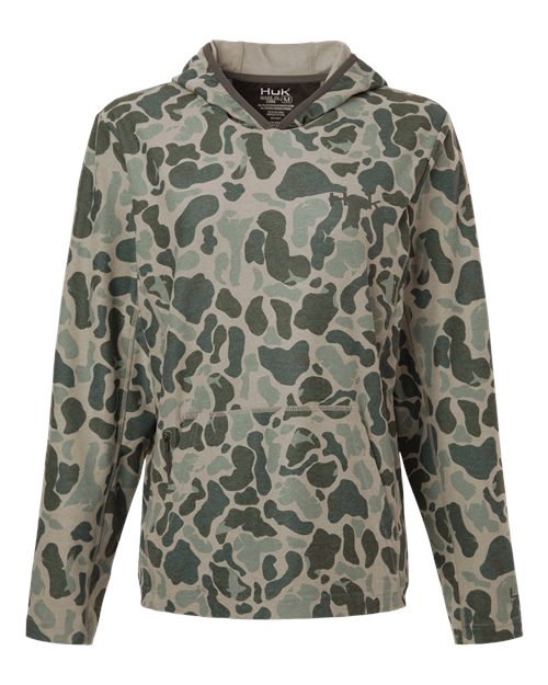 HUK Women's Coldfront+ KC Print Hooded Sweatshirt