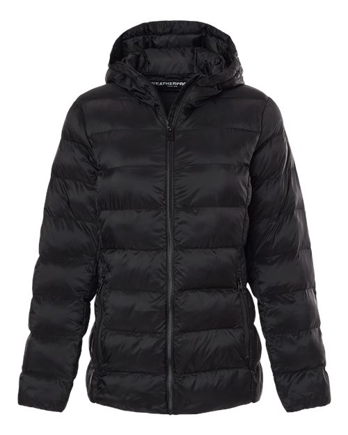 Weatherproof Women's Lightweight Hooded Puffer Jacket