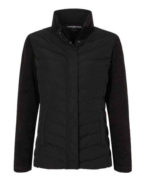 Weatherproof Women's Mixed Media Chevron Jacket