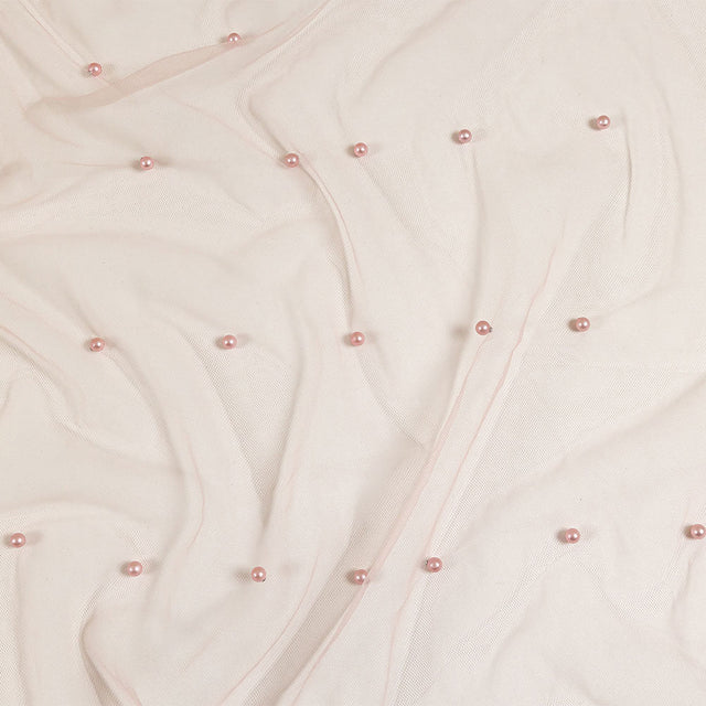 Beaded Tulle - Mellow Rose - Sylvie Collection