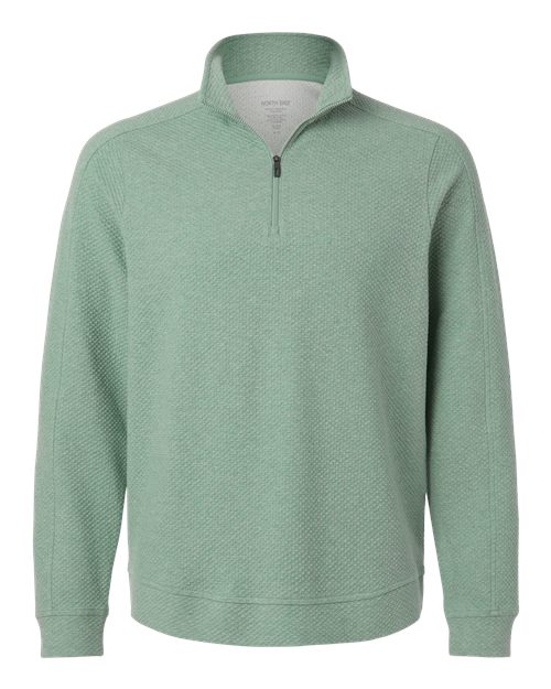 North End Men's Spirit Textured Quarter-Zip Pullover