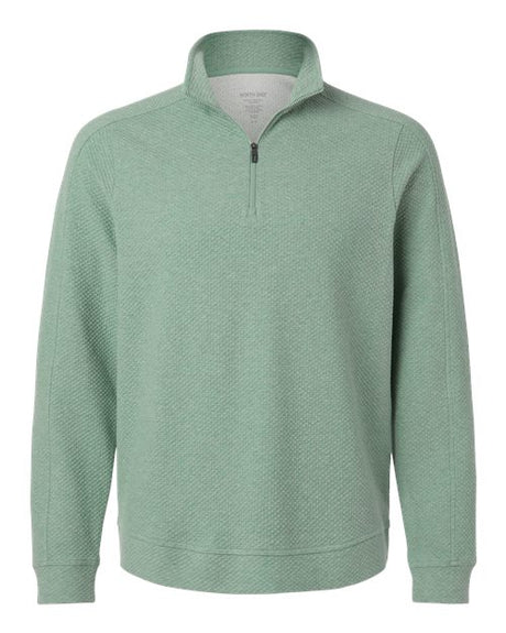 North End Men's Spirit Textured Quarter-Zip Pullover