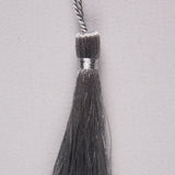 3.5" Metallic Silver Basic Tassel
