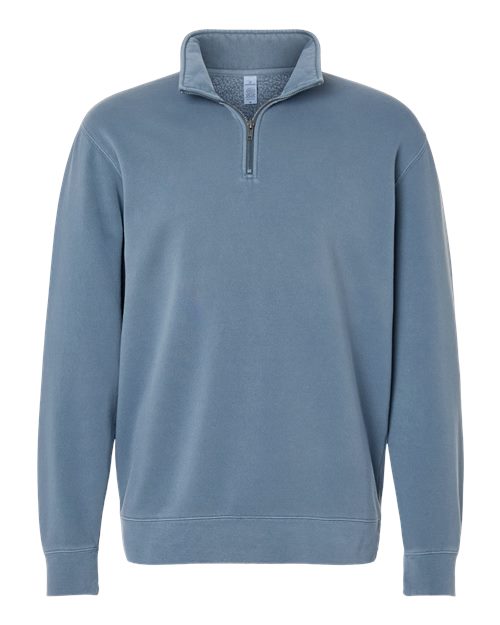 Independent Trading Co. Unisex Pigment-Dyed Quarter-Zip Pullover