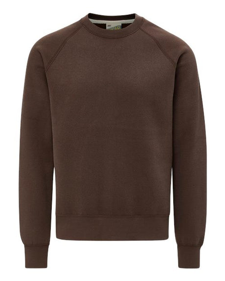 Men's Vintage Fleece Raglan Crewneck Sweatshirt
