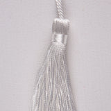 3.5" White Basic Tassel