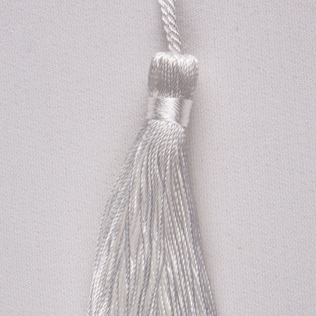 3.5" White Basic Tassel