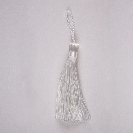 3.5" White Basic Tassel