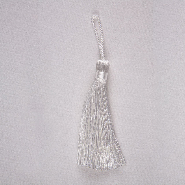 3.5" White Basic Tassel