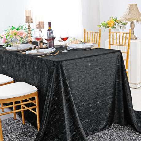 Chenille Metallic Jacquard Velvet Rectangular Tablecloth